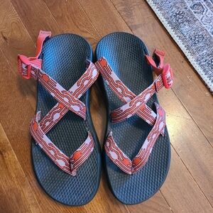 CHACO TEGU WOMENS SANDALS SIZE 11 CORAL AND LAVENDER